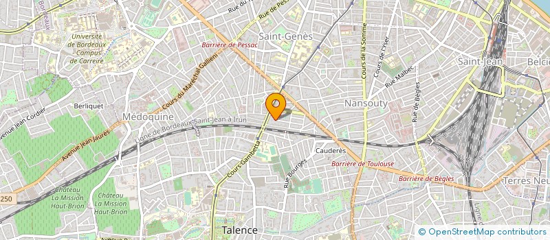 localisation de l'entreprise MONSIEUR FABRICE POUZET  TALENCE