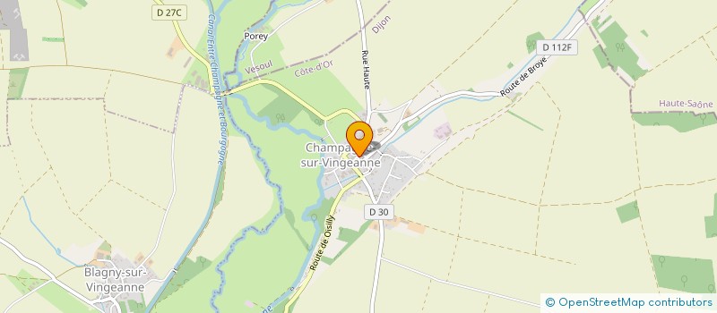 localisation de l'entreprise MONSIEUR FABRICE POYER  CHAMPAGNE-SUR-VINGEANNE