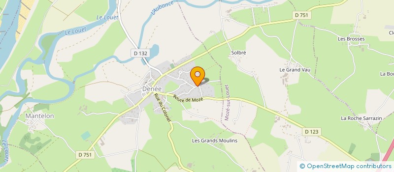 localisation de l'entreprise MONSIEUR FABRICE PREYNAT à DENEE