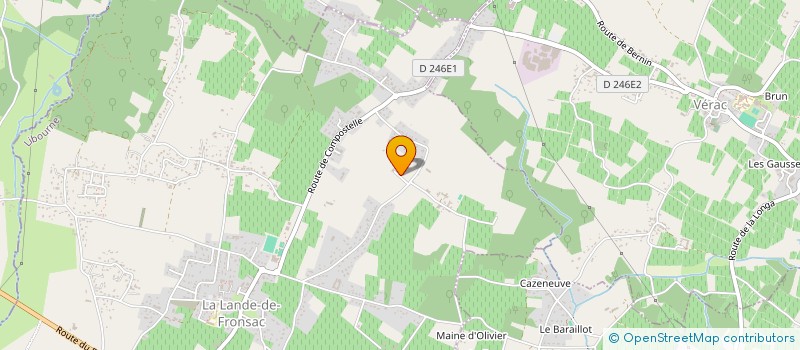 localisation de l'entreprise MONSIEUR FABRICE PRIVAT à LA LANDE-DE-FRONSAC