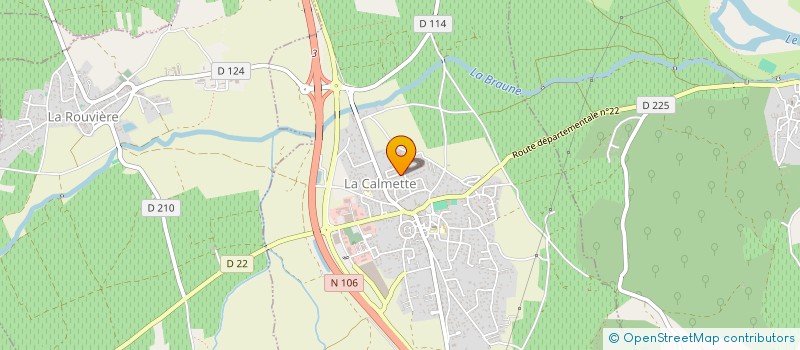 localisation de l'entreprise MONSIEUR FABRICE PRYEN  LA CALMETTE