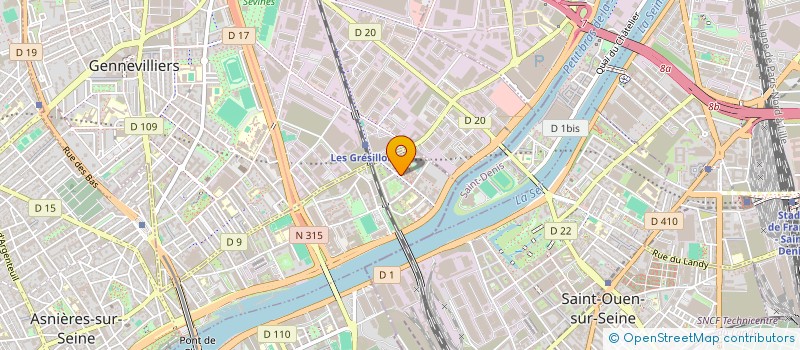 localisation de l'entreprise MONSIEUR FABRICE QUILLIEN  ASNIERES-SUR-SEINE