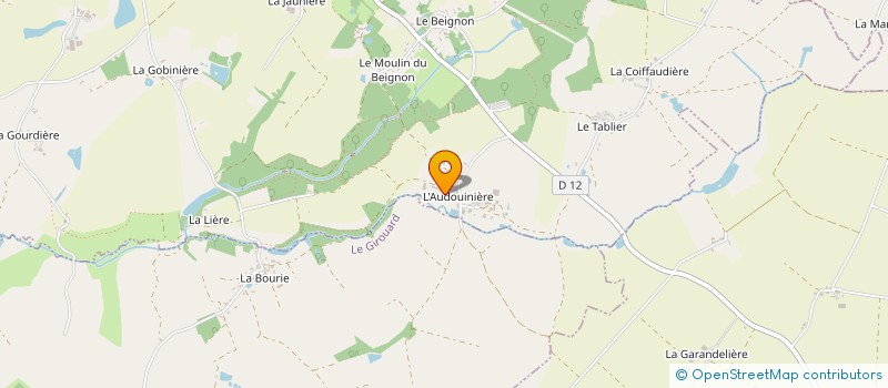 localisation de l'entreprise MONSIEUR FABRICE QUINTARD  SAINTE-FLAIVE-DES-LOUPS