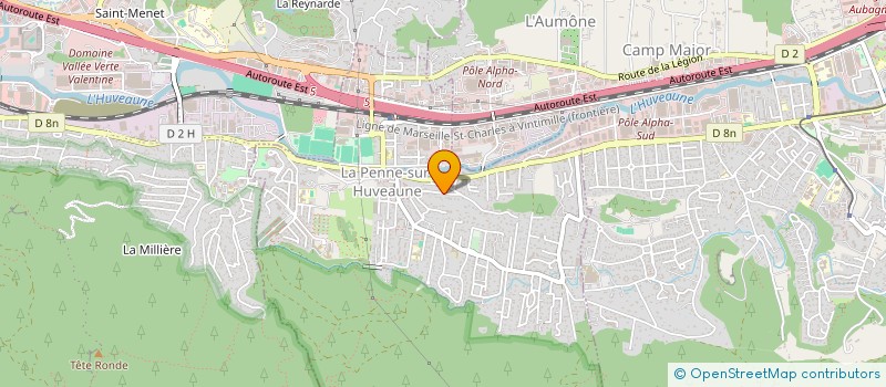 localisation de l'entreprise MONSIEUR FABRICE RABARIN  LA PENNE-SUR-HUVEAUNE