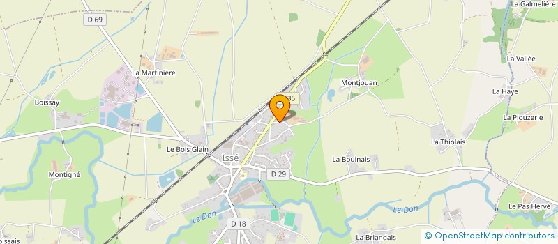 localisation de l'entreprise MONSIEUR FABRICE RABU à ISSE