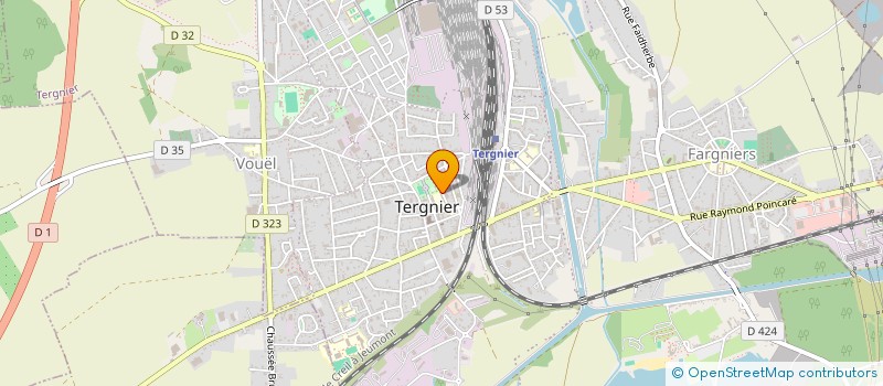 localisation de l'entreprise MONSIEUR FABRICE RAINGEVAL à TERGNIER