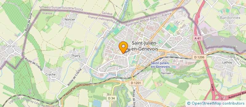 localisation de l'entreprise MONSIEUR FABRICE RAMBOASALAMA RANAIVOSON  SAINT-JULIEN-EN-GENEVOIS