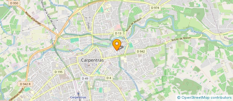 localisation de l'entreprise MONSIEUR FABRICE RAMOS  CARPENTRAS