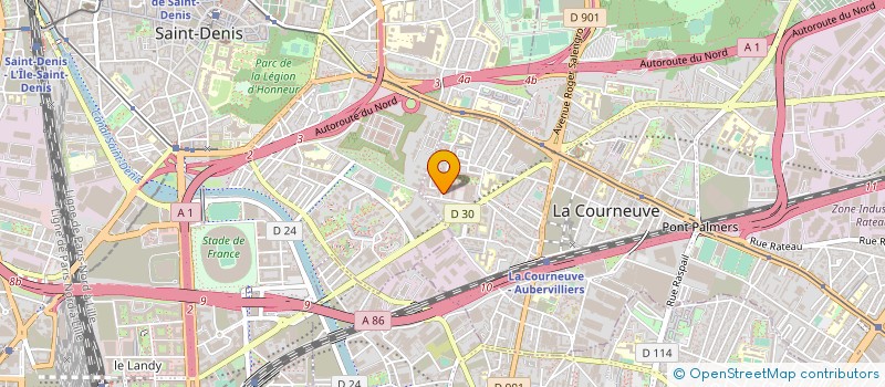 localisation de l'entreprise MONSIEUR FABRICE RAMOTHE à LA COURNEUVE