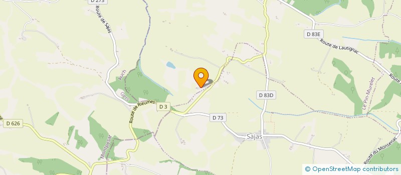 localisation de l'entreprise MONSIEUR FABRICE RAMPONI  LE PIN-MURELET