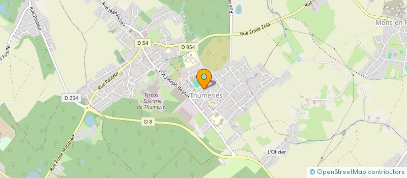 localisation de l'entreprise MONSIEUR FABRICE RANDAZZO à THUMERIES