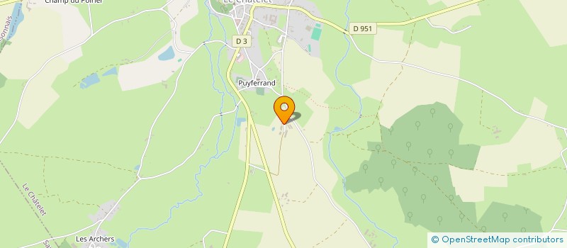 localisation de l'entreprise MONSIEUR FABRICE RENARD  LE CHATELET