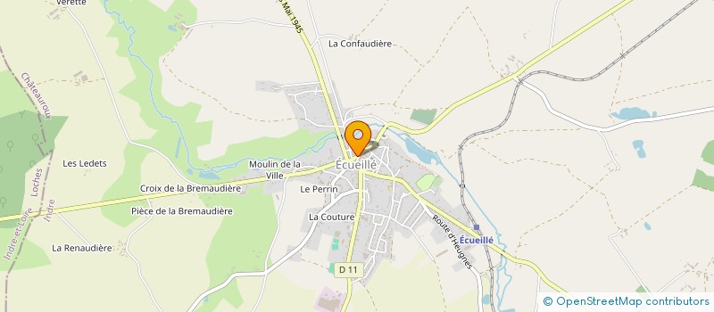 localisation de l'entreprise MONSIEUR FABRICE RENAULT à ECUEILLE