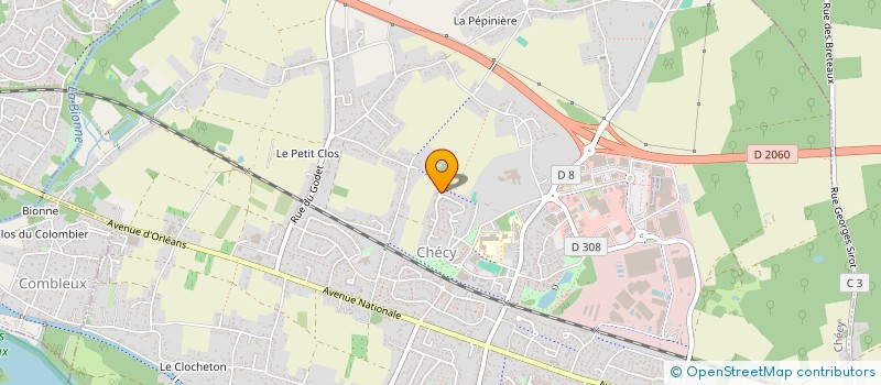 localisation de l'entreprise MONSIEUR FABRICE RENE BRANCOURT  CHECY