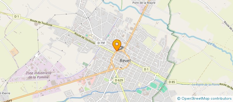 localisation de l'entreprise MONSIEUR FABRICE REY  REVEL