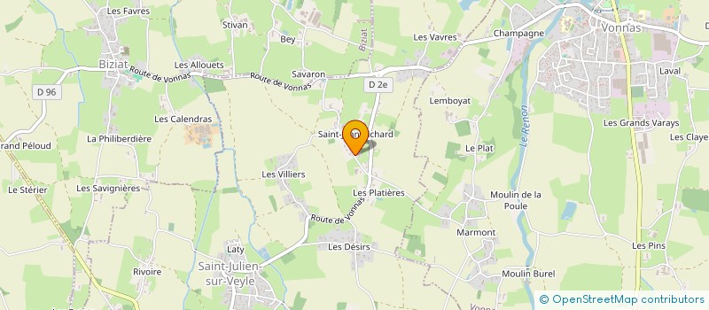 localisation de l'entreprise MONSIEUR FABRICE REY  SAINT-JULIEN-SUR-VEYLE