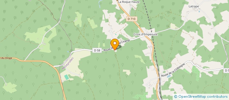 localisation de l'entreprise MONSIEUR FABRICE REYNAL  MAZEYROLLES