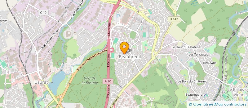 localisation de l'entreprise MONSIEUR FABRICE RIALLLAND  LIMOGES