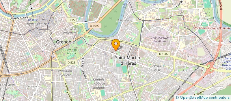 localisation de l'entreprise MONSIEUR FABRICE RICAULT  SAINT-MARTIN-D'HERES