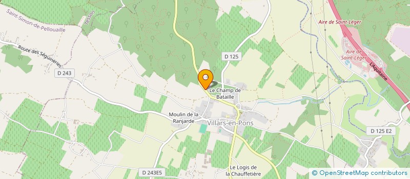 localisation de l'entreprise MONSIEUR FABRICE RICHARD  VILLARS-EN-PONS