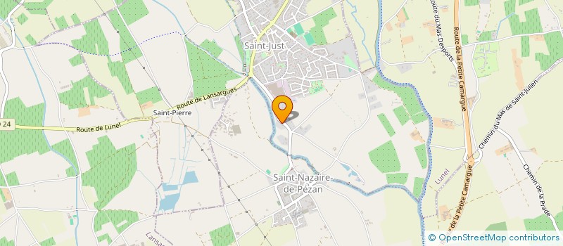 localisation de l'entreprise MONSIEUR FABRICE RICHET  SAINT-JUST