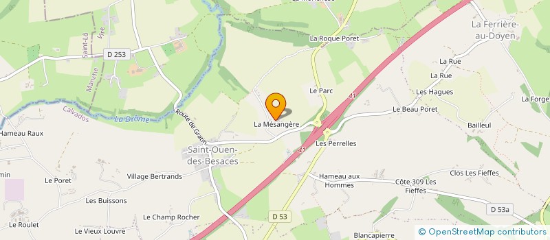 localisation de l'entreprise MONSIEUR FABRICE RIMONDI  SOULEUVRE EN BOCAGE