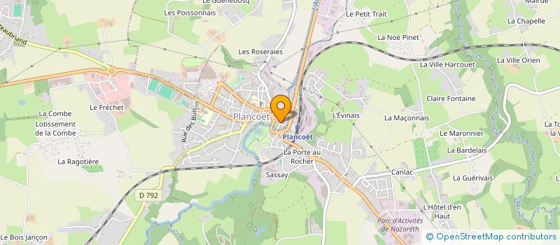 localisation de l'entreprise MONSIEUR FABRICE ROBERT  PLANCOET