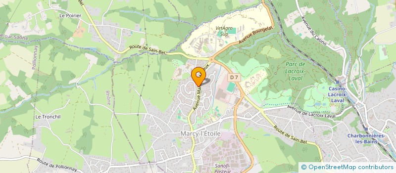 localisation de l'entreprise MONSIEUR FABRICE ROBERT  MARCY-L'ETOILE