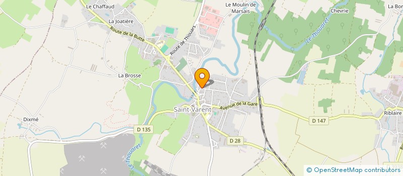 localisation de l'entreprise MONSIEUR FABRICE ROBIN  SAINT-VARENT