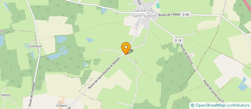 localisation de l'entreprise MONSIEUR FABRICE ROCHEDIX  SAINTE-FOY-SAINT-SULPICE