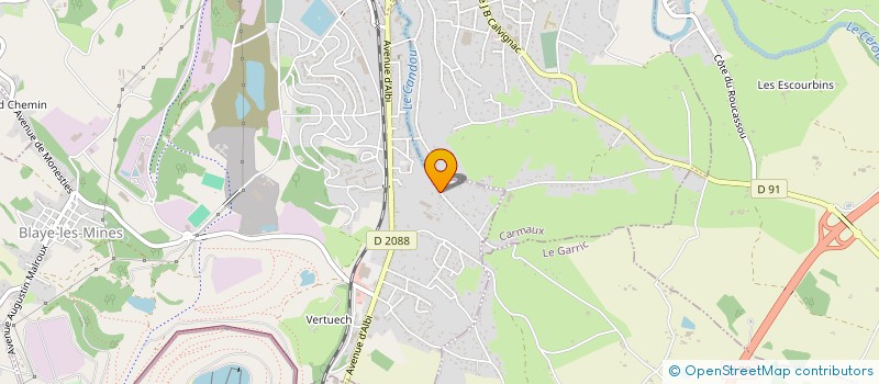 localisation de l'entreprise MONSIEUR FABRICE RODRIGUES  BLAYE-LES-MINES