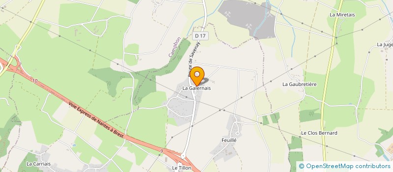 localisation de l'entreprise MONSIEUR FABRICE RODRIGUES  LA CHAPELLE-LAUNAY