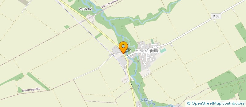 localisation de l'entreprise MONSIEUR FABRICE ROGE  HEUTREGIVILLE