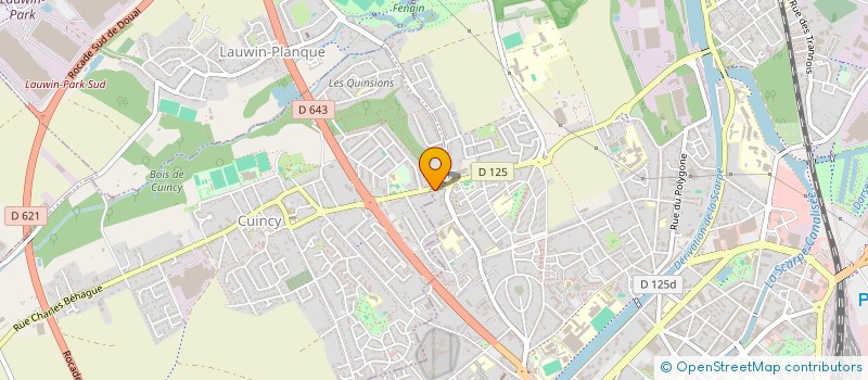 localisation de l'entreprise MONSIEUR FABRICE ROGER  DOUAI