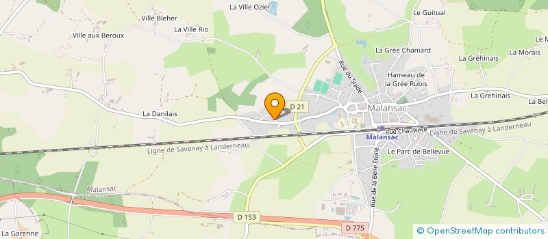 localisation de l'entreprise MONSIEUR FABRICE ROGER  MALANSAC