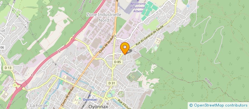 localisation de l'entreprise MONSIEUR FABRICE ROMAND  OYONNAX