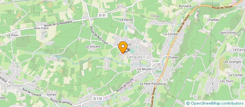 localisation de l'entreprise MONSIEUR FABRICE ROSIER à PORTE-DES-PIERRES-DOREES