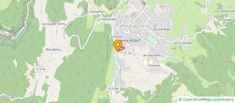 localisation de l'entreprise MONSIEUR FABRICE ROSSET-BOULON  VILLARD-DE-LANS