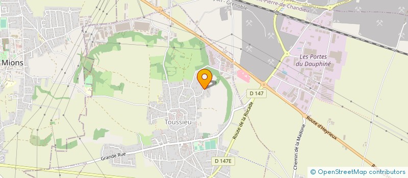 localisation de l'entreprise MONSIEUR FABRICE ROSSIGNOL  TOUSSIEU