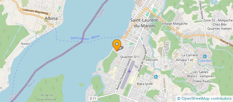 localisation de l'entreprise MONSIEUR FABRICE ROTI à SAINT-LAURENT-DU-MARONI