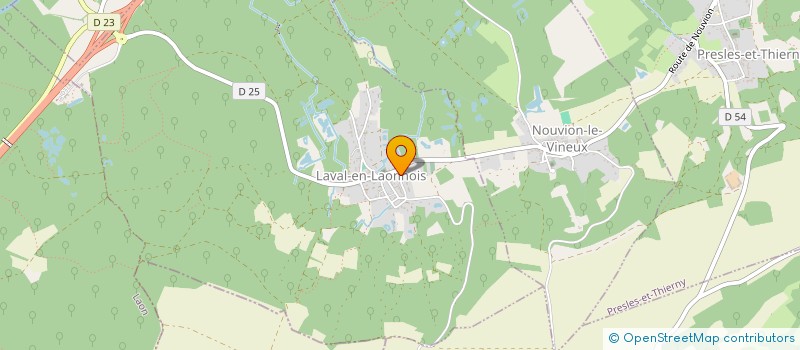 localisation de l'entreprise MONSIEUR FABRICE ROUET  LAVAL-EN-LAONNOIS