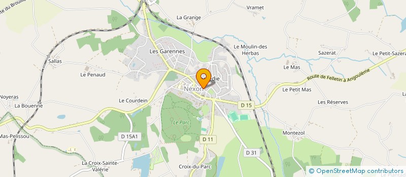 localisation de l'entreprise MONSIEUR FABRICE ROULAUD à NEXON
