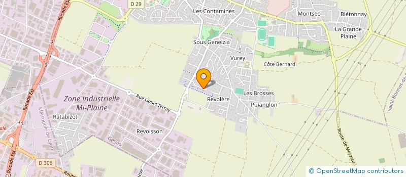 localisation de l'entreprise MONSIEUR FABRICE ROULLIER  GENAS