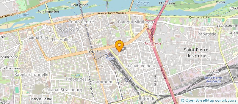 localisation de l'entreprise MONSIEUR FABRICE ROUVEURE  TOURS