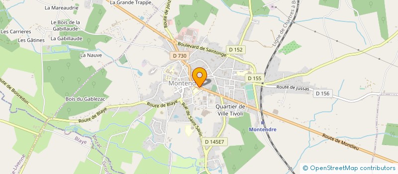 localisation de l'entreprise MONSIEUR FABRICE ROUX  MONTENDRE