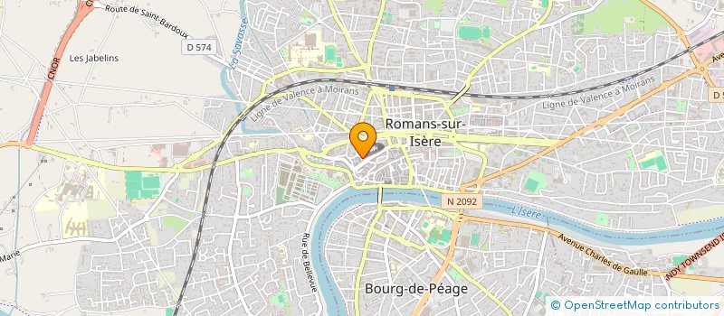 localisation de l'entreprise MONSIEUR FABRICE ROUX  ROMANS-SUR-ISERE