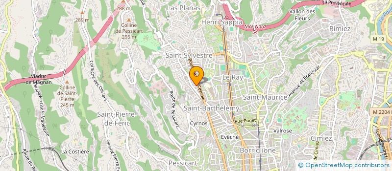 localisation de l'entreprise MONSIEUR FABRICE ROUX  NICE