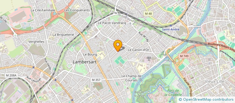 localisation de l'entreprise MONSIEUR FABRICE ROUXIL à LAMBERSART