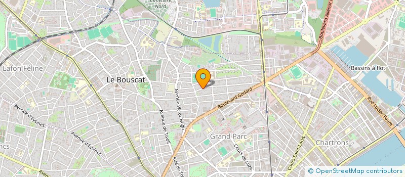 localisation de l'entreprise MONSIEUR FABRICE RUDE  LE BOUSCAT