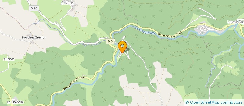 localisation de l'entreprise MONSIEUR FABRICE SABADEL  GRANDRIEU